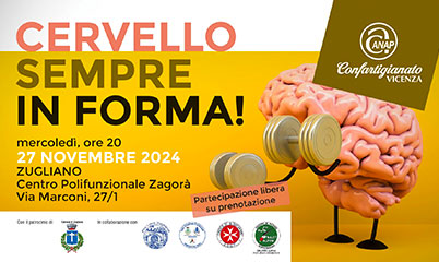 A Zugliano incontro dal titolo "Cervello sempre in forma" con ANAP Confartigianato Vicenza